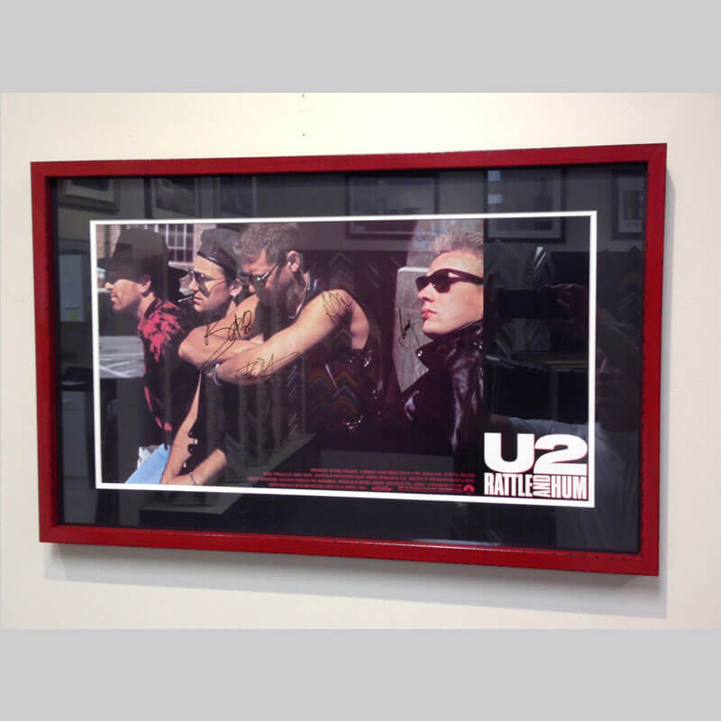 Framed U2 image