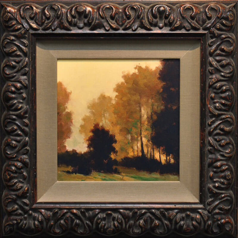 Square framed painting
